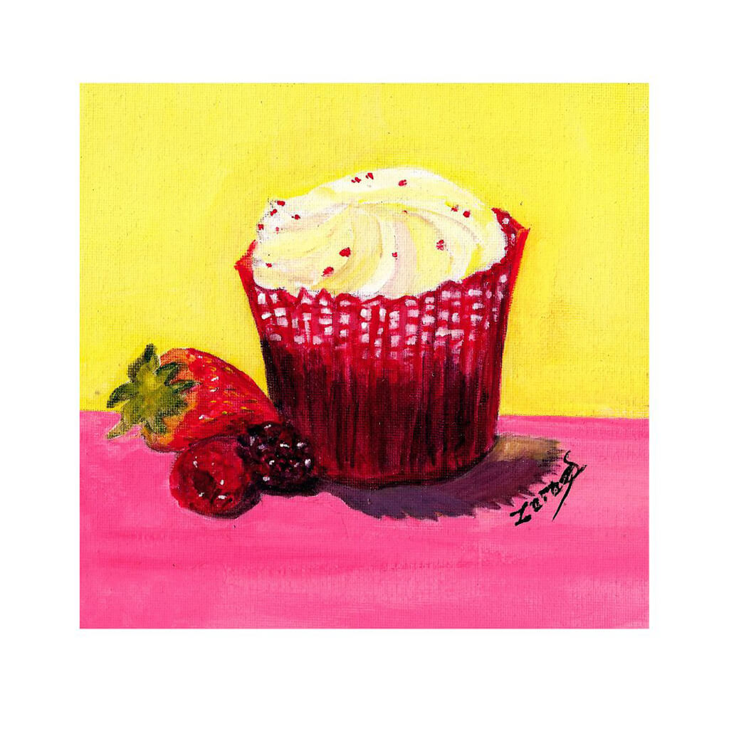 Cupcake & Fruits by Zara Salazar