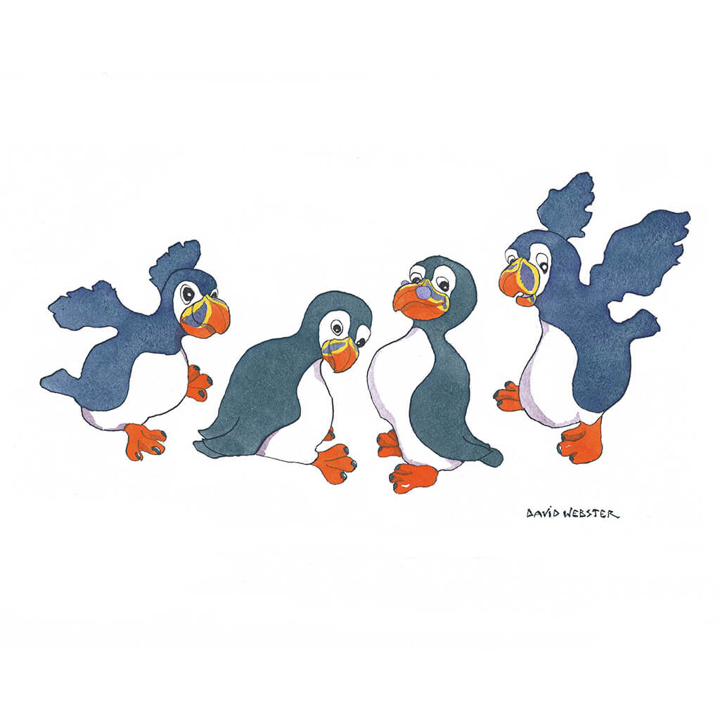 Just Four Puffins