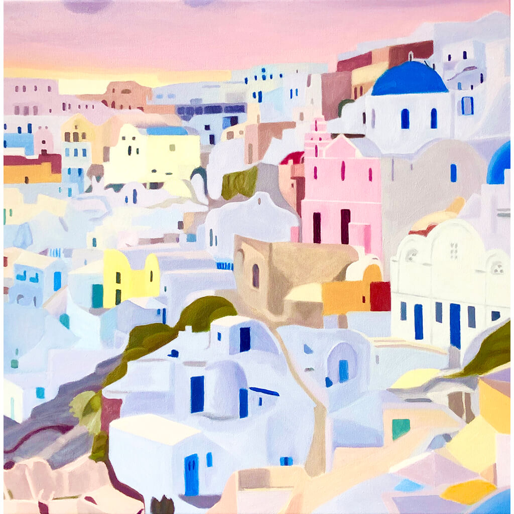 Santorini Sunset by Diana Boydell